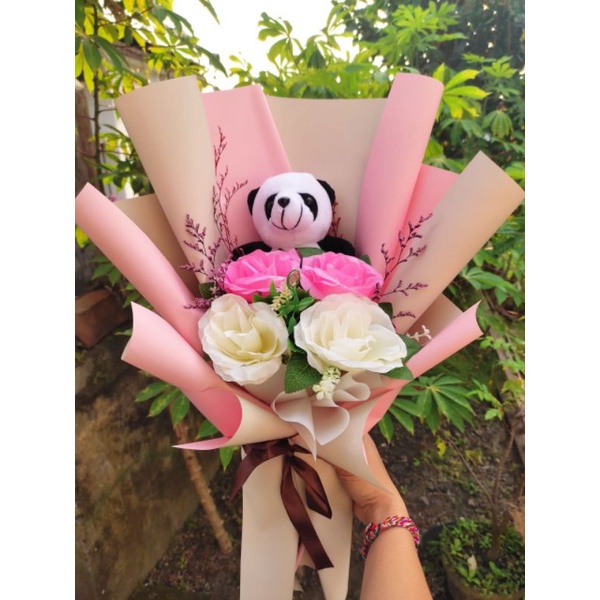 

buket + frame stik es krim jam