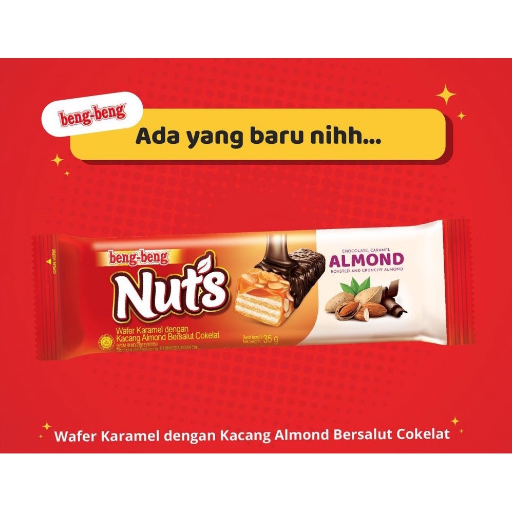 

WAFER COKLAT KACANG ALMOND BENG-BENG NUTS ALMOND 35GR