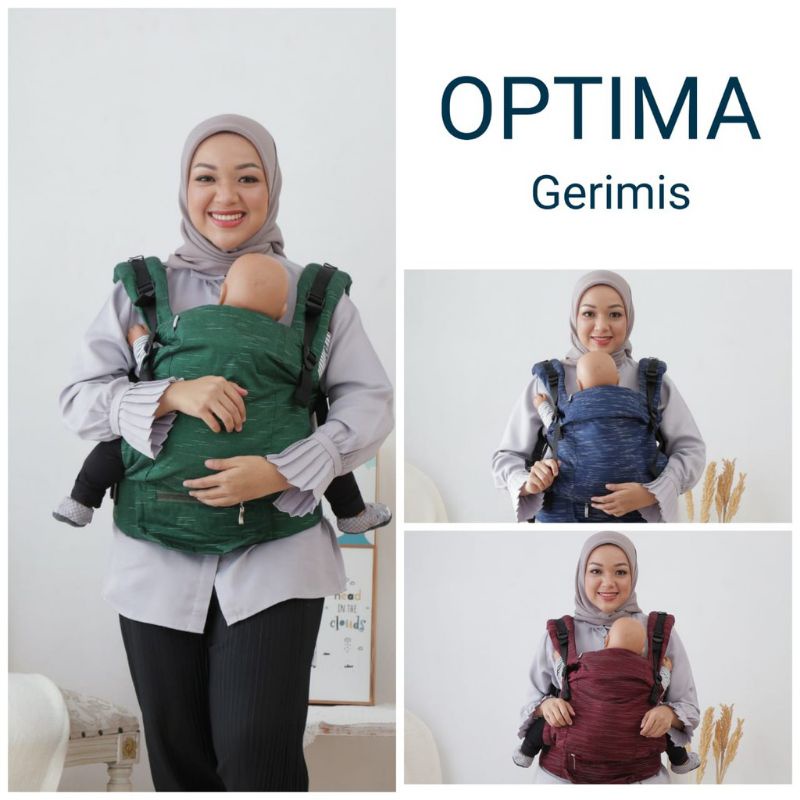 SSC Optima Gerimis V2 Nana Baby Carrier Gendongan Bayi M Shape Ergonomis