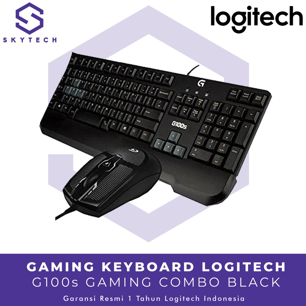 KEYBOARD MOUSE GAMING LOGITECH G100S ORIGINAL GARANSI RESMI