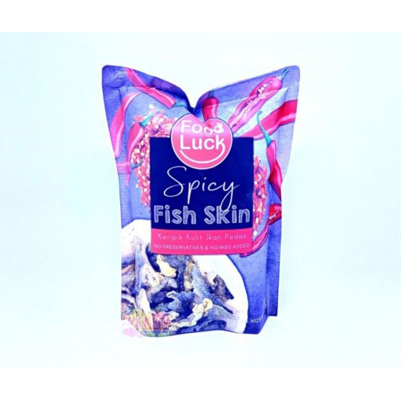 

(KERIPIK) FOOD LUCK SPICY FISH SKIN 100G