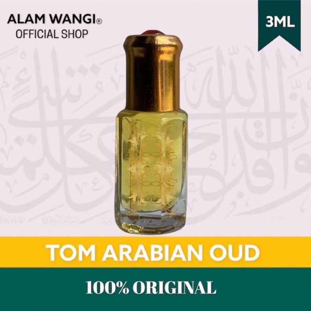 BIBIT MINYAK WANGI TOM ARABIAN OUD / GAHARU KUNING ORIGINAL TANPA CAMPURAN