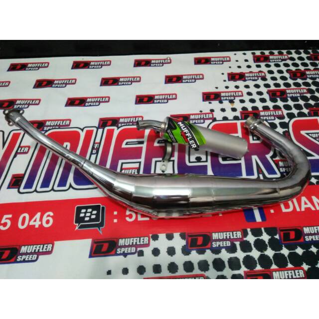 Knalpot kolong ninja 2T Rx-king satria 2T
