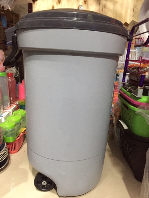 Tempat Sampah Roda 120 Liter BIO GREEN LEAF 2120