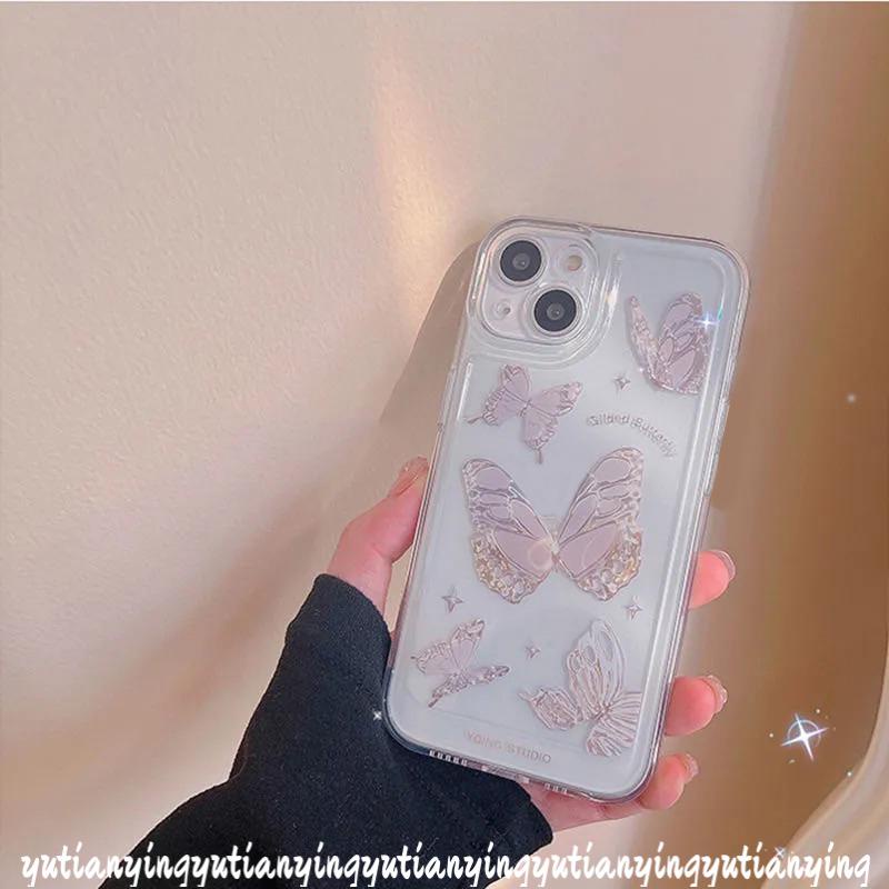 Soft Case TPU Motif Kupu-Kupu NFC Untuk Xiaomi Redmi 10A 10 10C 9 9T 9C Note 11 10 11Pro 10S 11s 9s 9 Pro Max Plus Mi POCO M3 Pro M4 Pro POCO X3 Pro