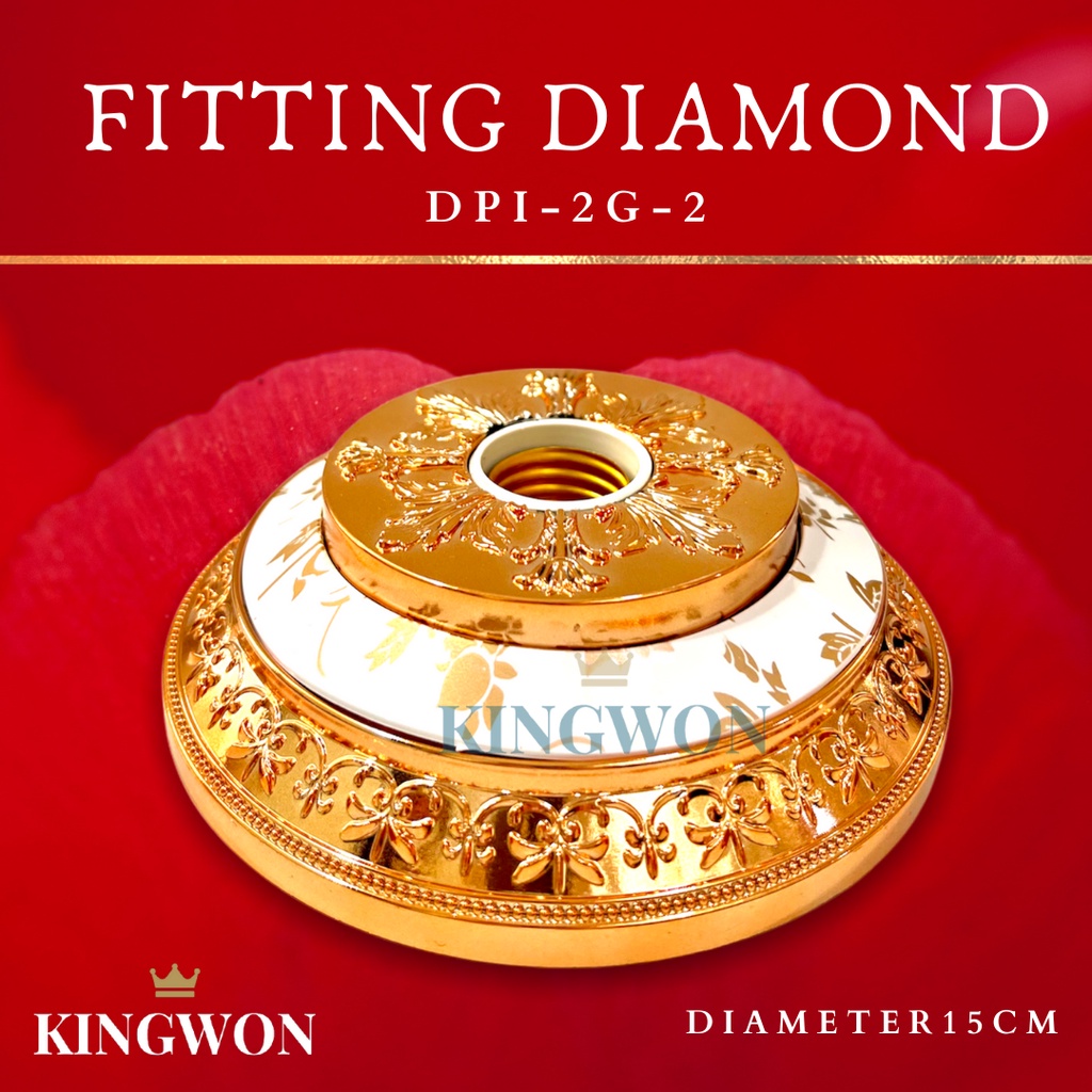 FITTING LAMPU PLAFON HIAS DIAMOND DPI 2G 2 KINGWON E27