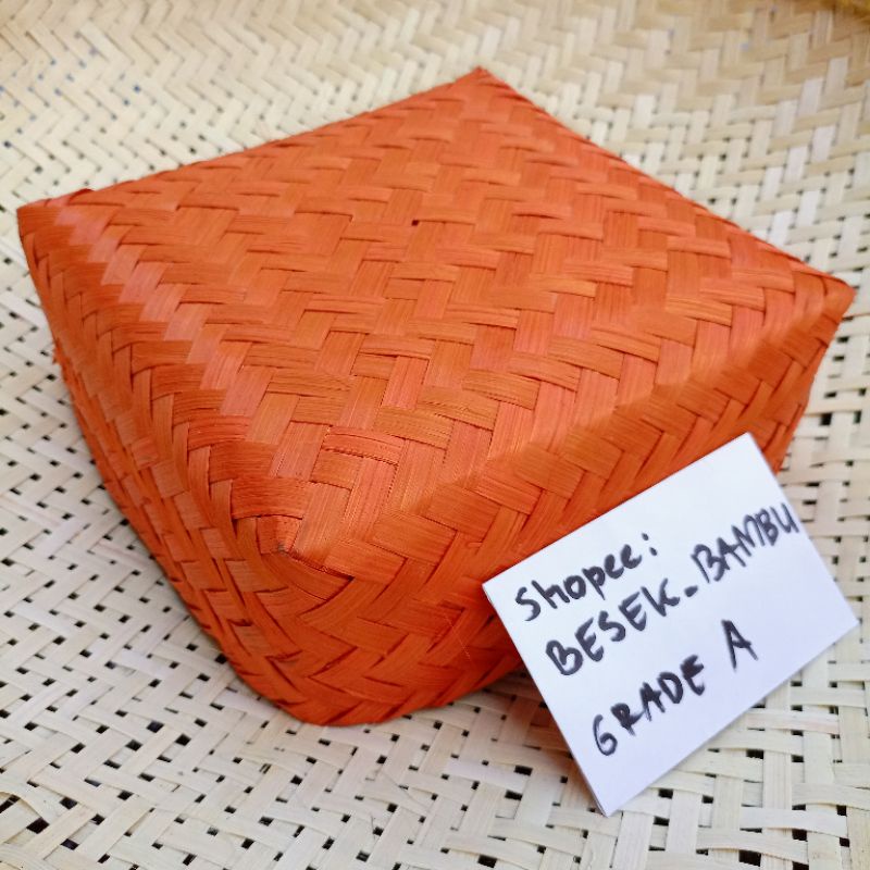 

Besek Warna Orange kwalitas premium ukuran 18-25