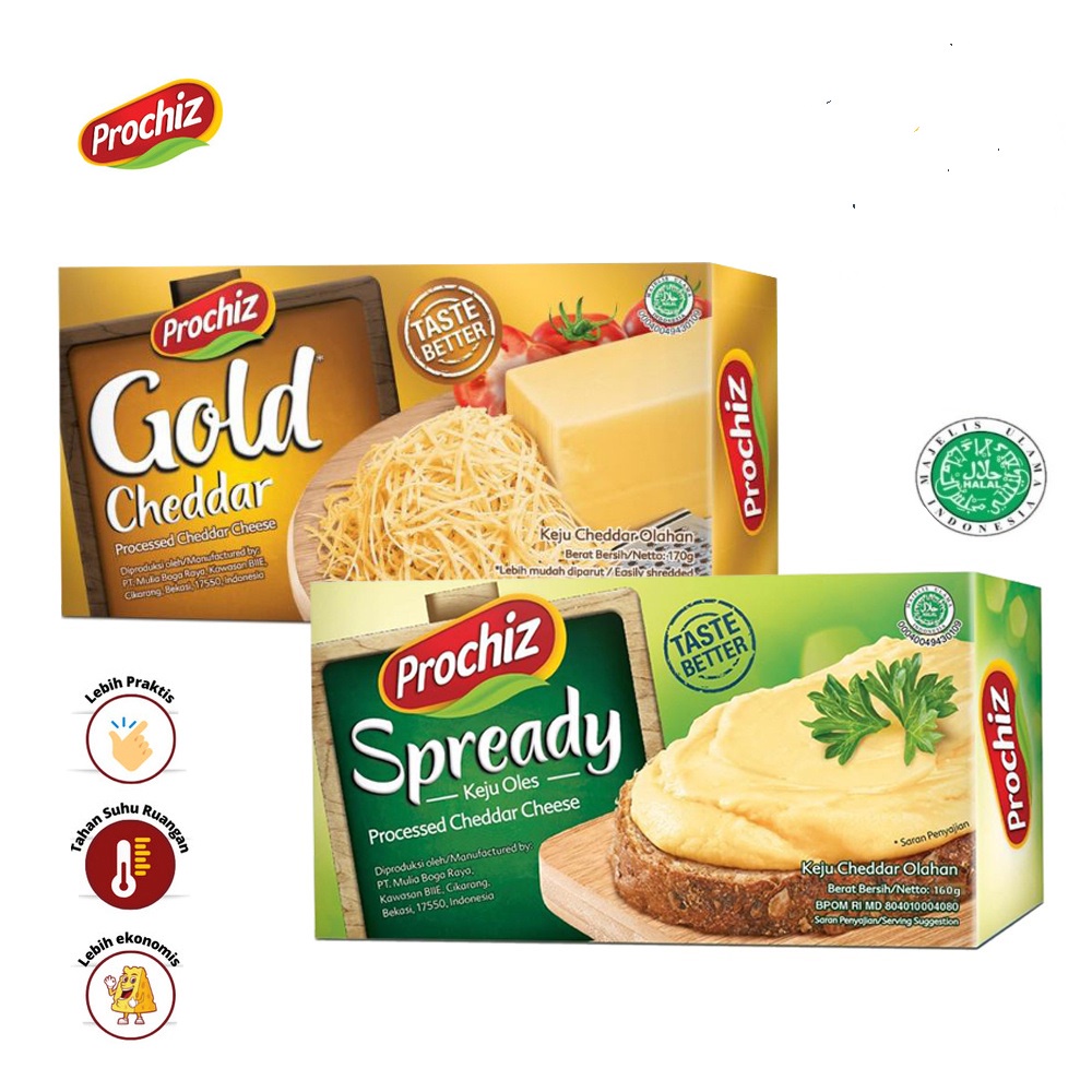 Keju Prochiz Gold Cheddar / KEJU / KEJU PROCHIZ / KEJU CHEDDAR / PROCHIZ SPREADY / PROCHIZ SLICE