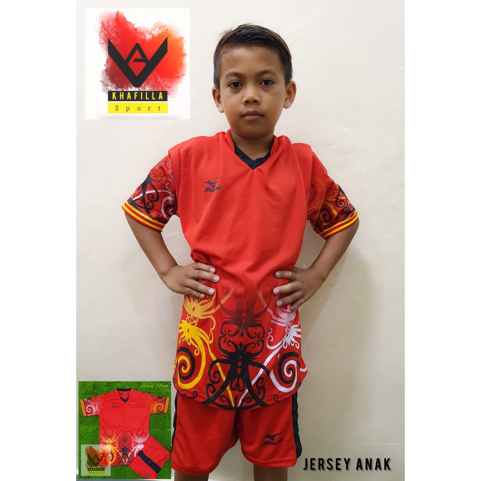 Setelan jersey sepak bola Aneka kaos anak umur 5 sampai 13 tahun sekolah ssb