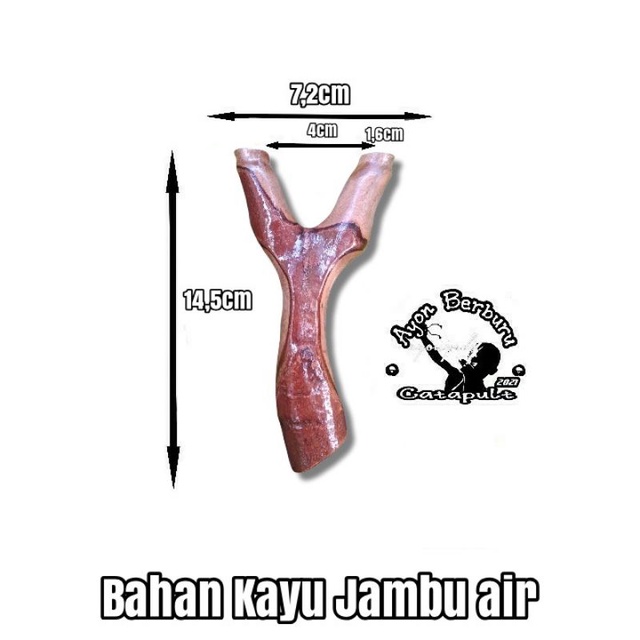 Ketapel OTT dari bahan kayu JAMBU AIR/Ayon Catapult