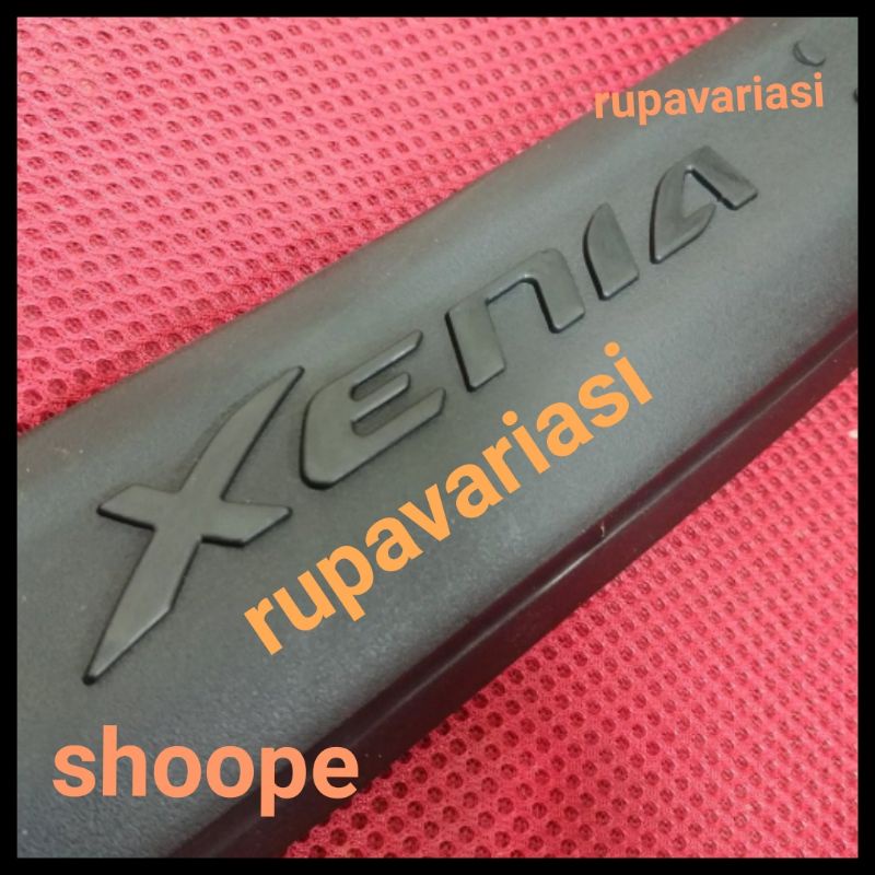 silplate sill plate bagasi belakang daihatsu all great new xenia 2012 sampai 2018 2013 2014 2015 2016 2017 plastik abs tempel hitam