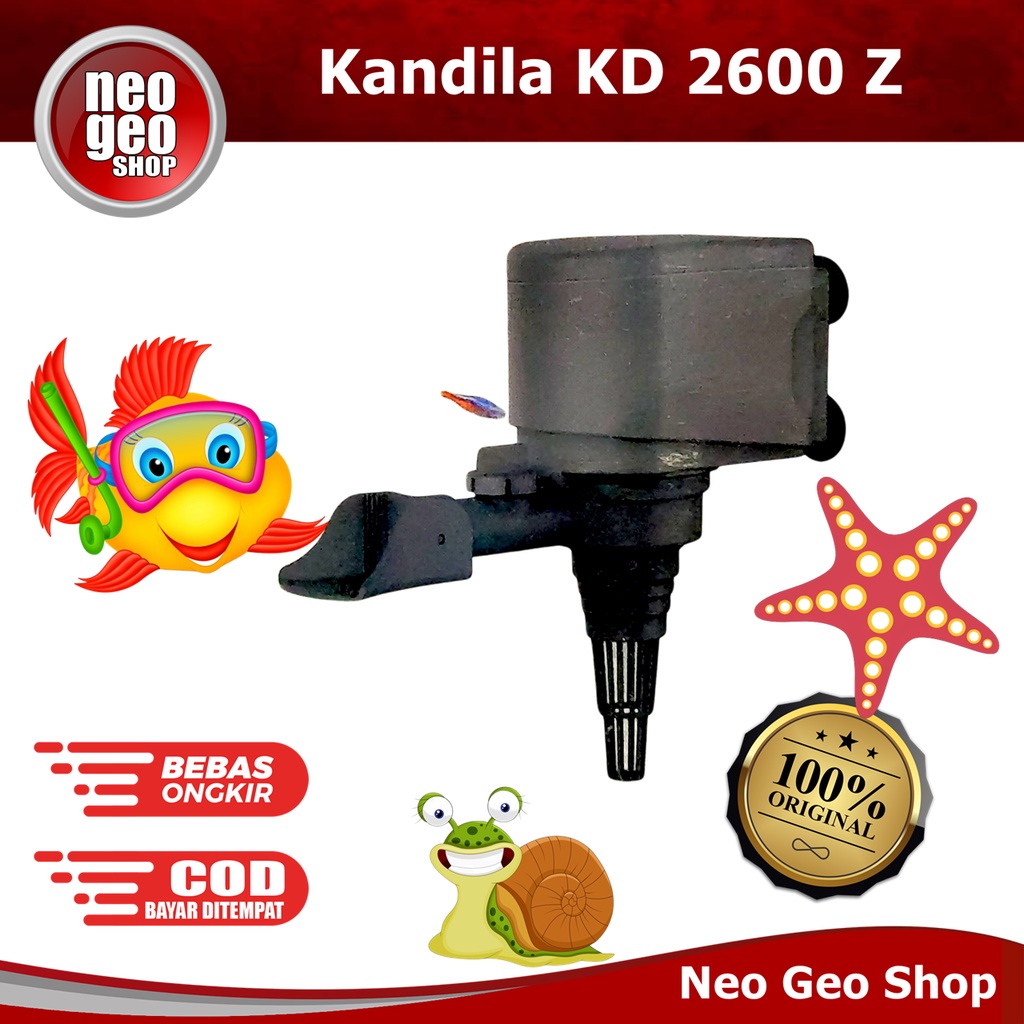 Kandila KD 2600 Z pompa air celup kolam aquarium Hidroponik