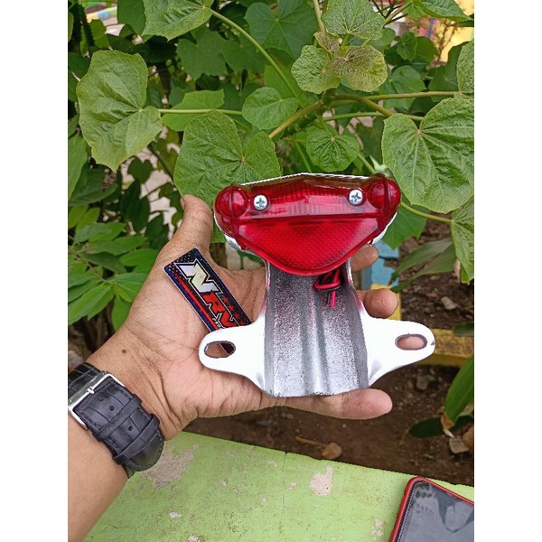 lampu setopan CB kodok ingris set dudukan 1set /lampu setopan belakang kodok set dudukan