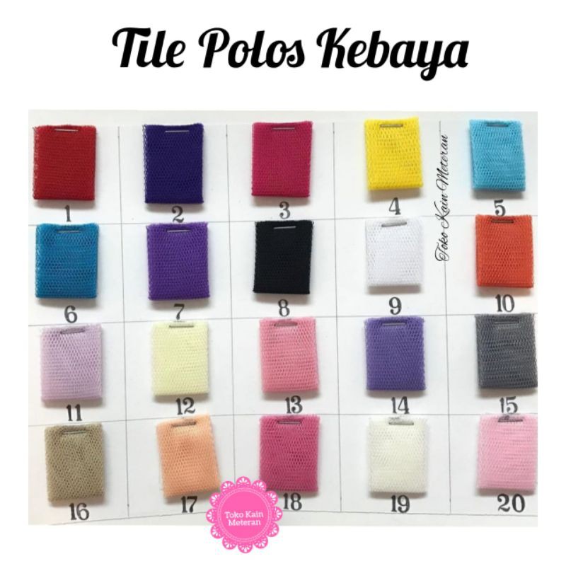 KAIN TILE TULLE POLOS HALUS PREMIUM