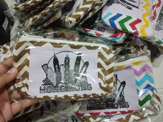 Souvenir pouch oleh-oleh negara / custom sablon negara