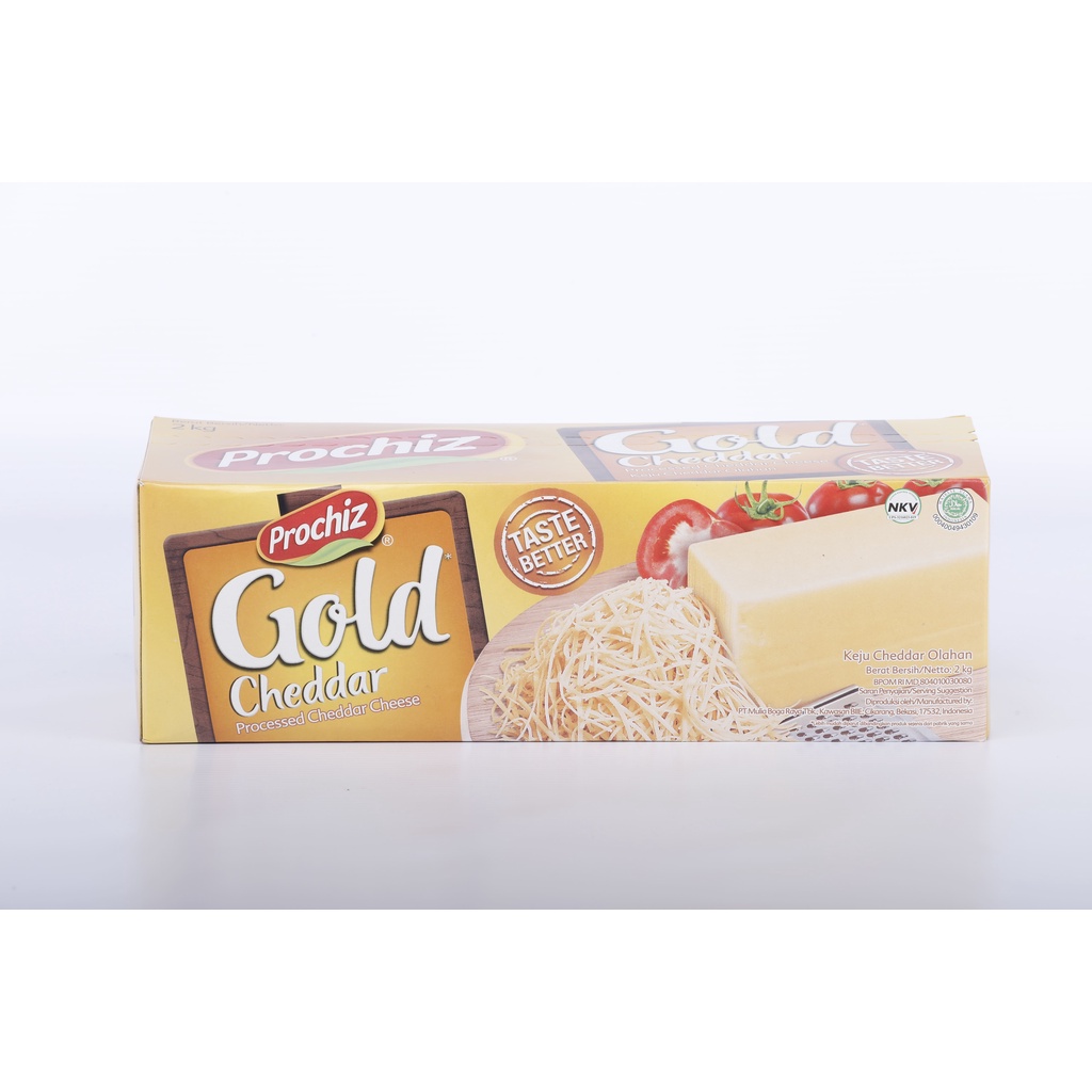 

Keju Prochiz Gold 2 Kg Cheddar Cheese