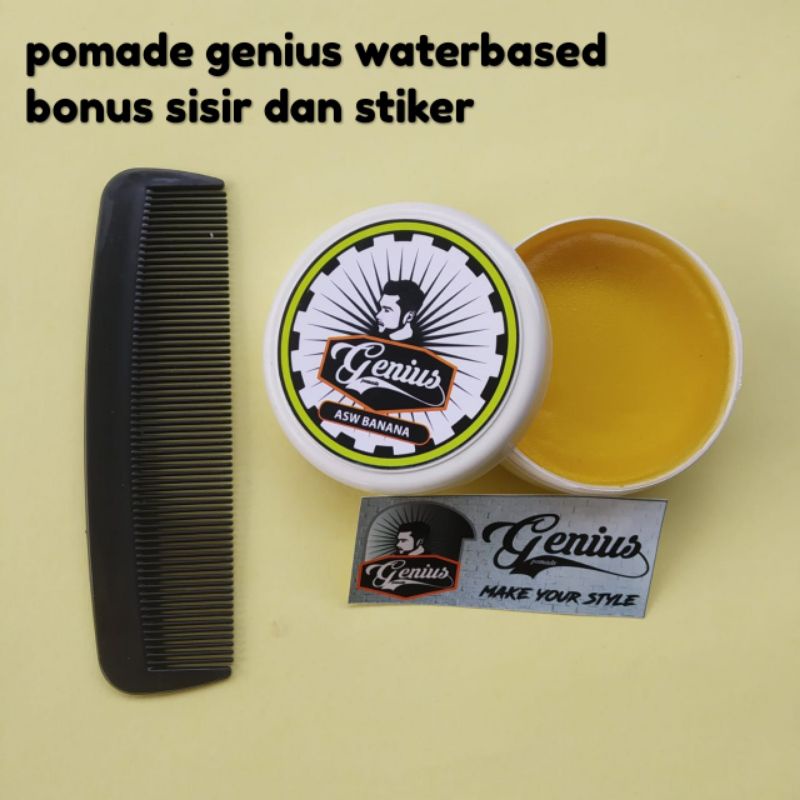 POMADE MURAH POMADE LOKAL POMADE GENIUS WATERBASED AROMA ASW BANANA