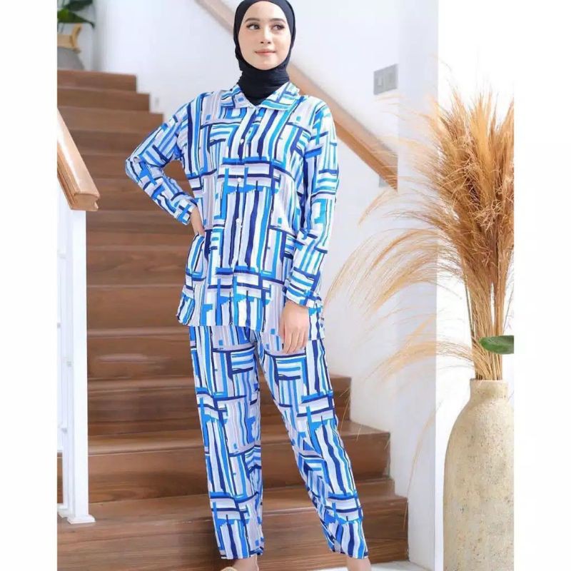 One Set Hana. Setelan Rayon Hana. Daily rayon set hana. Setelan terbaru & termurah