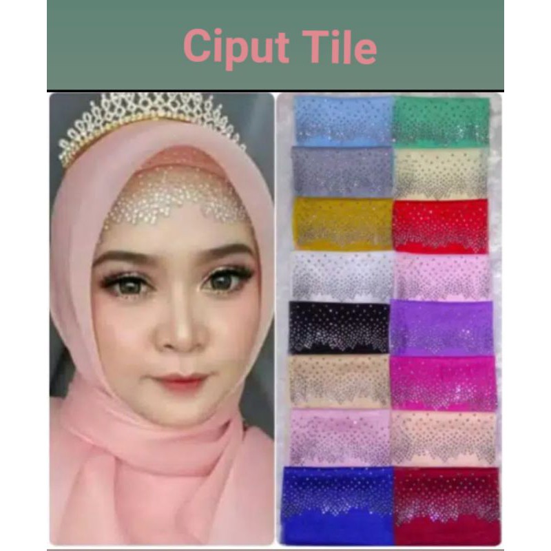 TERLARIS!!Ciput Tile Pesta - Ciput Pesta permata - Dalaman Jilbab - Payet Tile pengantin permata-6