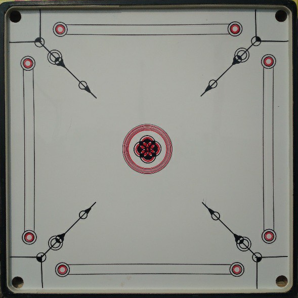 TERLARIS MEJA KARAMBOL (PAPAN KARAMBOL) 100 X 100 KOMPLIT WARNA PUTIH