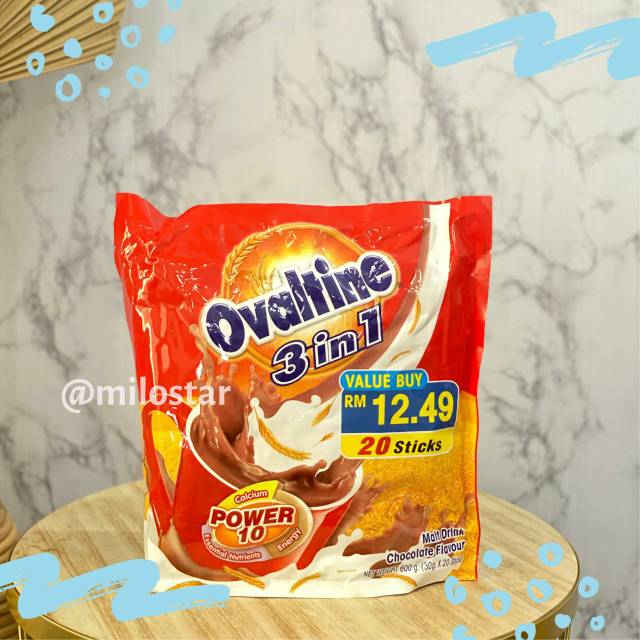 

Ovaltine 3 in 1 Malt Drink Chocolate Malaysia