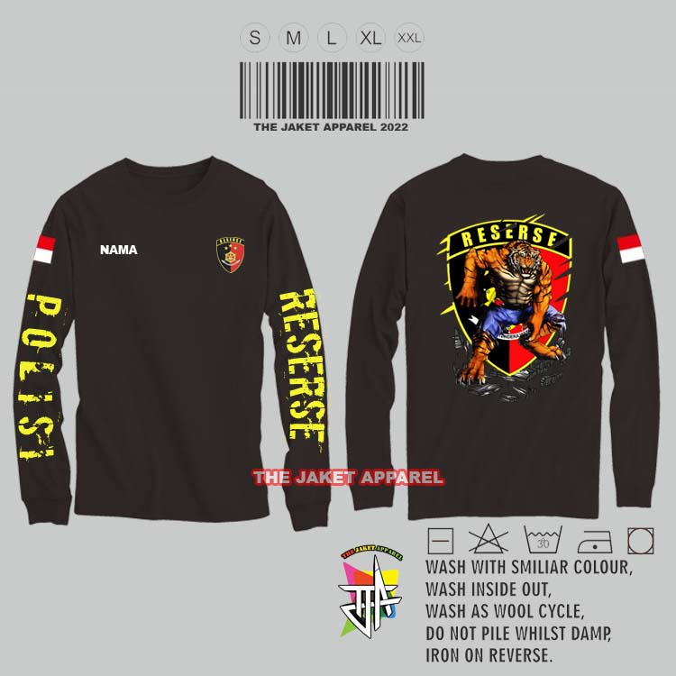Kaos Reserse - Baju lengan panjang Reserse / Polisi / Polri / Reskrim