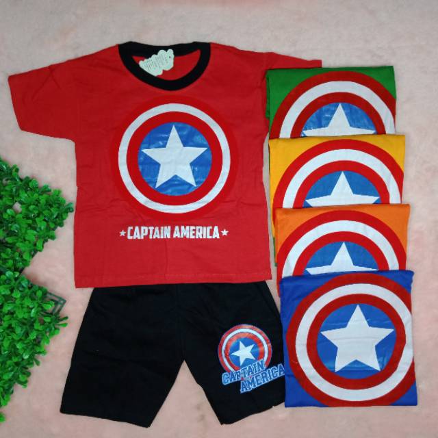 Ss#173 Setelan Anak Size 5-6tahun Gambar Superhero / Baju Anak / Pakaian Anak Laki-laki