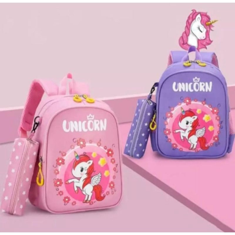 Tas Ransel Anak UNICORN Tas TK PAUD SD Tas Terbaru Bisa (COD)