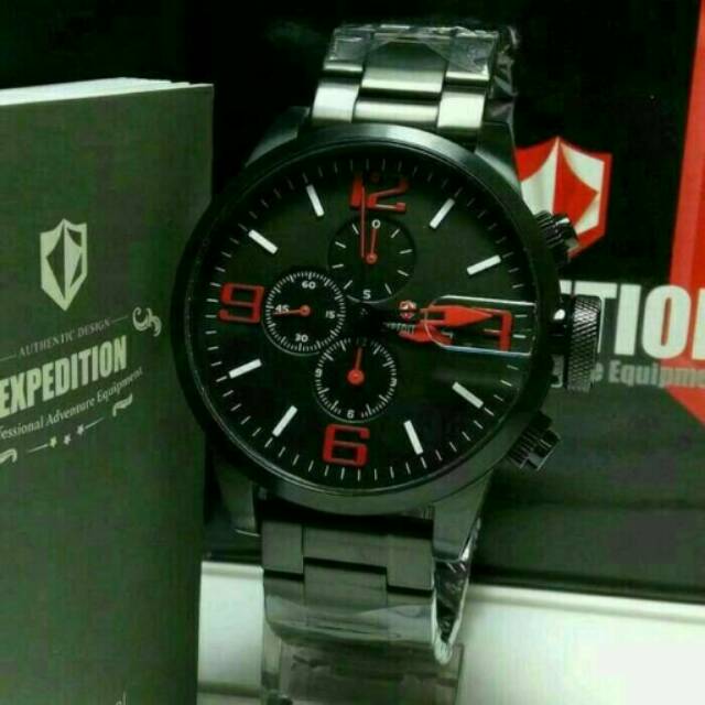 Jam Tangan Pria Expedition E6386 Black Original