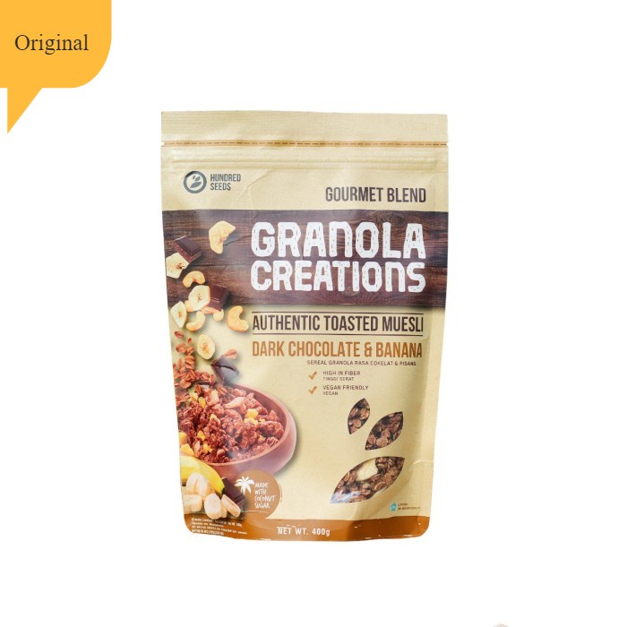 

Jual Granola Creations Toasted Muesli Dark Chocolate & Banana - 400 G