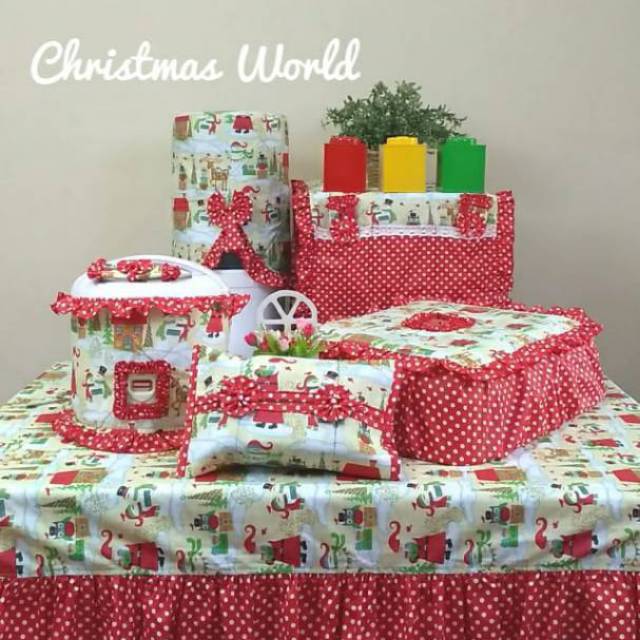 Taplak Meja Makan Set Motif Natal Chrismast Shopee Indonesia