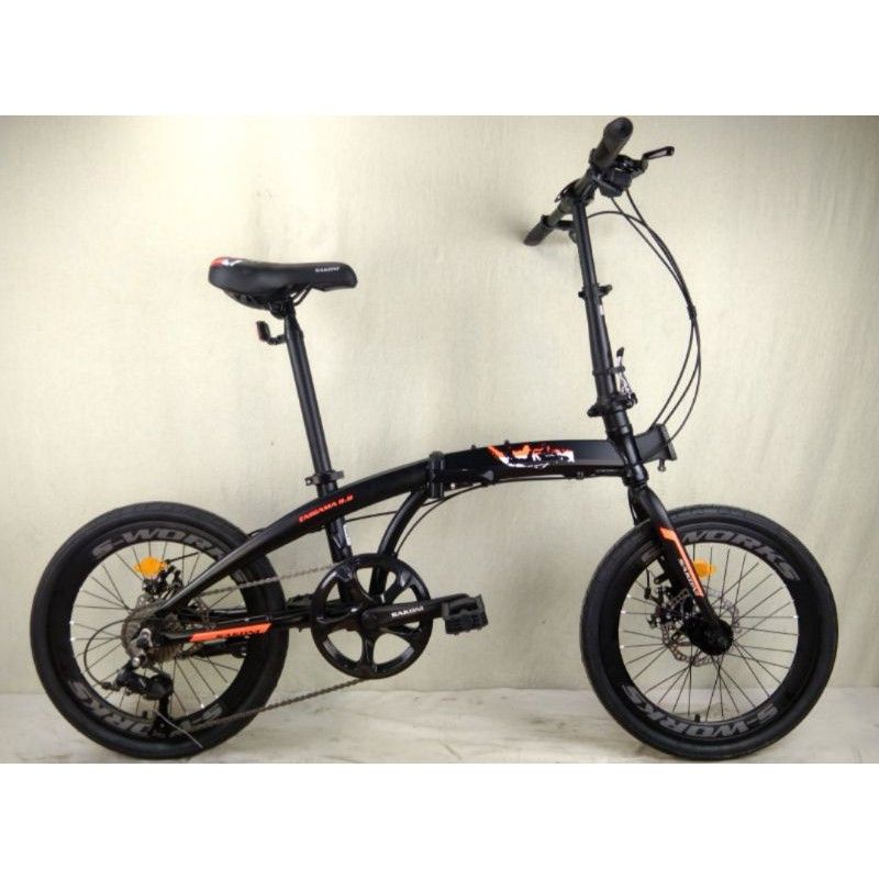 Sepeda Lipat 20 Sakoni Enigama 10.8 Alloy Hidrolik 18 Speed Murah