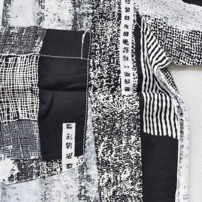 ✱ Kemeja Pria/Cowok Motif Printing Lengan Pendek Kemeja Motif Daun Kembang dan Bunga Abstrak Kemeja 