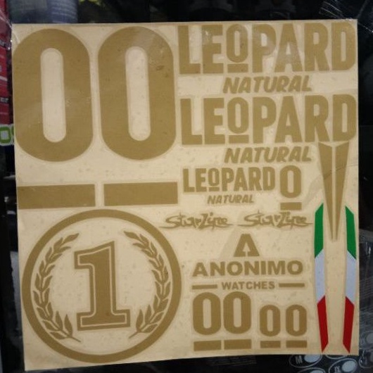 stiker helm KYT leopard full set,cutting sticker