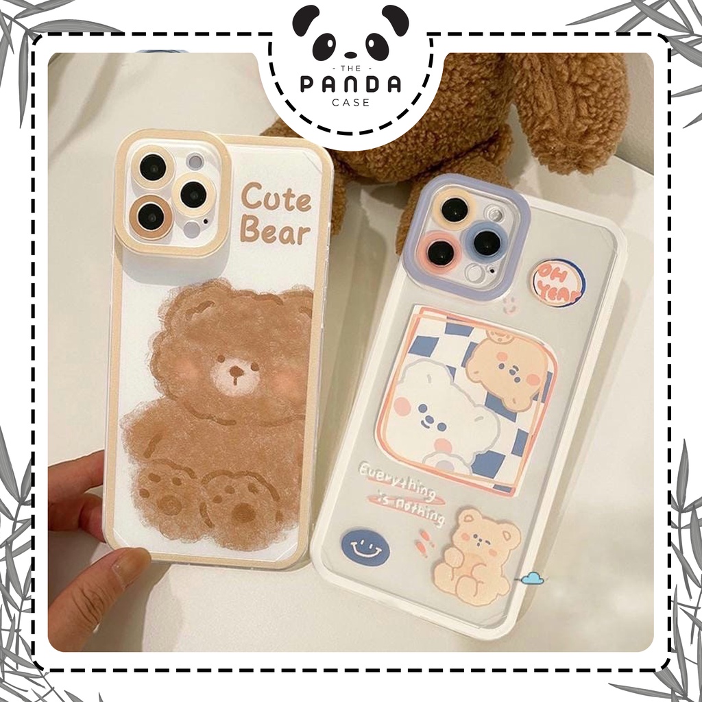 [TPC] Phone Case Iphone HP Korean Bear 6 6S 7 8 PLUS X XS MAX XR 11 12 13 Mini PRO PROMAX IP002 Cute Casing