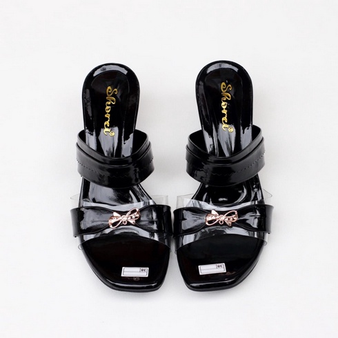 High Heels Sandal Wanita Hak Kaca 5cm