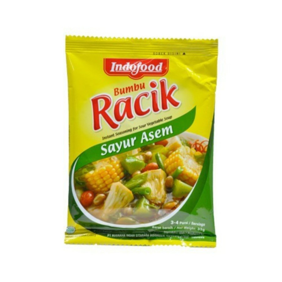 

Bumbu Racik Indofood SAYUR ASEM 33gr Bumbu Racik Sayur Asem 33 gr