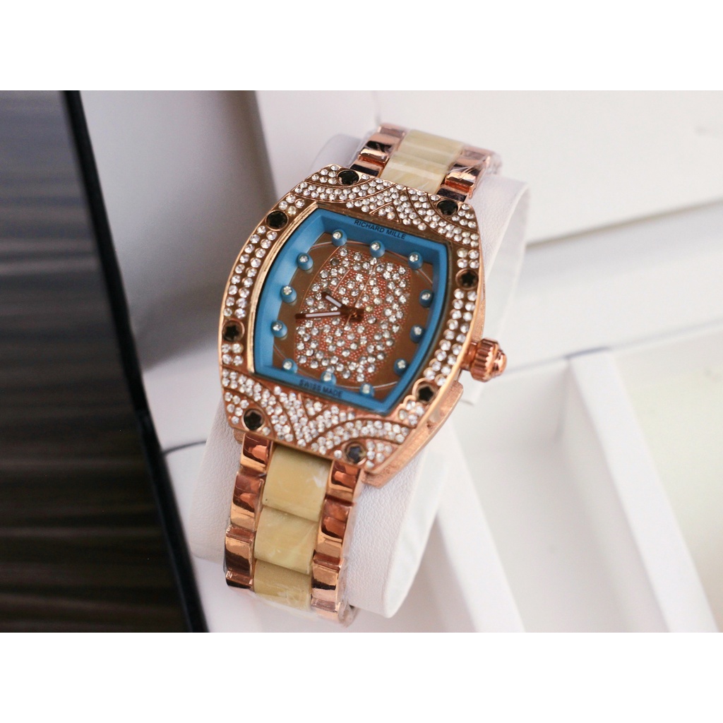 JAM TANGAN WANITA R8009 RANTAI MODEL TERLARIS