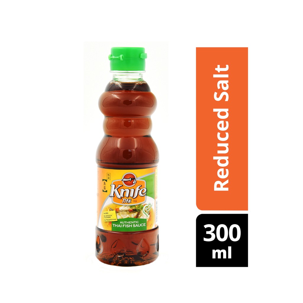 

Knife Brand Thai Fish Sauce Reduced Salt 300ml/750ml