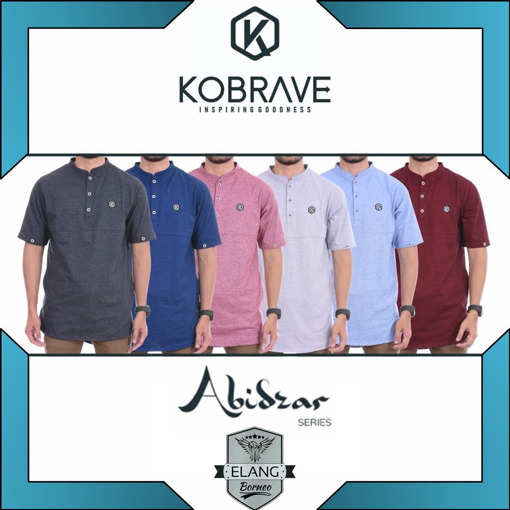 COD Baju Kobrave Abidzar Series Koko Kaos Kobrave Premium CVC Gerimis 24s