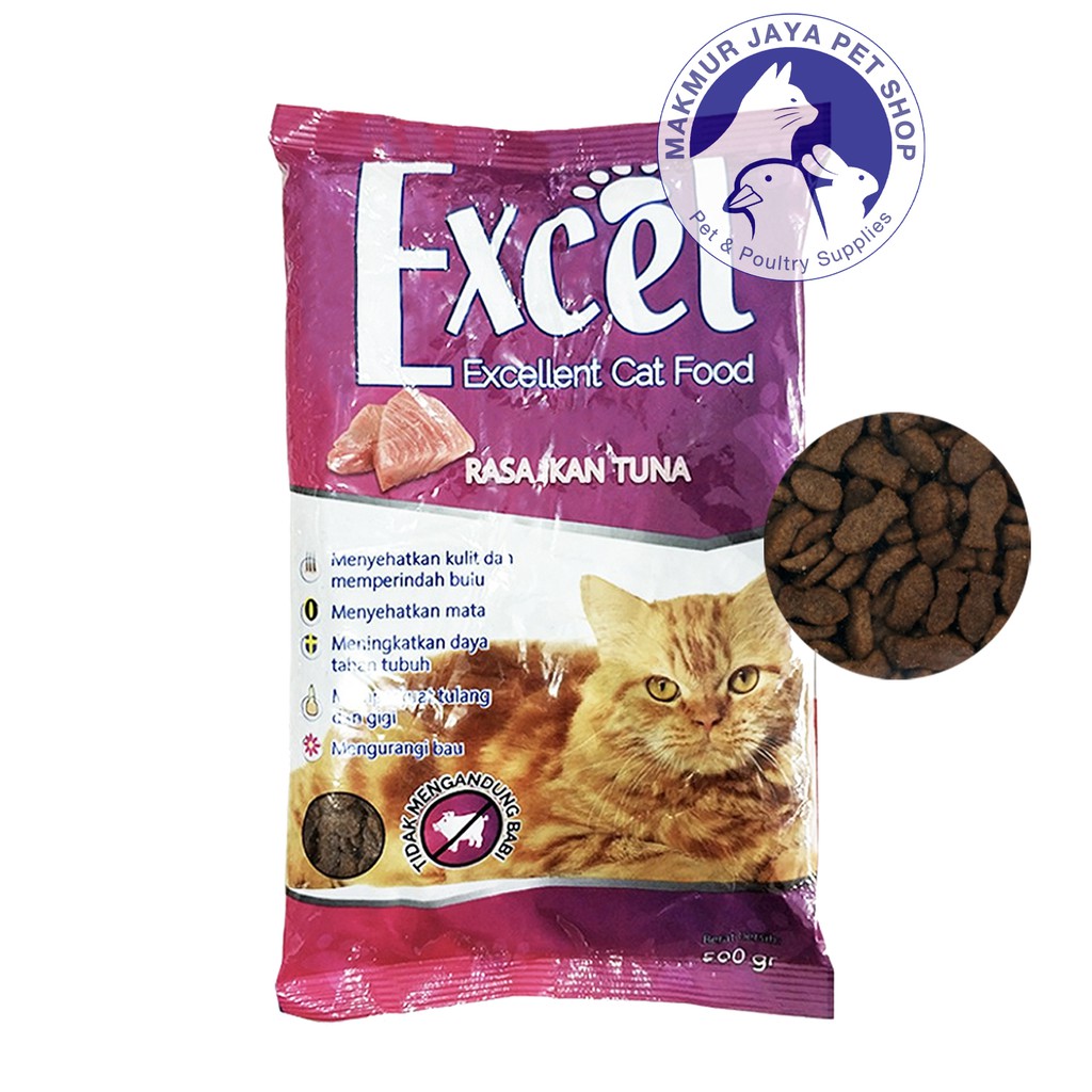 Excel Cat Food Tuna 500 gr / Makanan Kucing 500gr / 500 gram