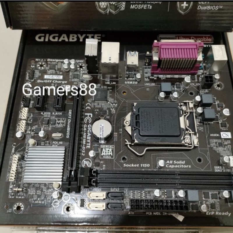 Motherboard Gigabyte H81M-Ds2 Mainboard Mobo LGA 1150