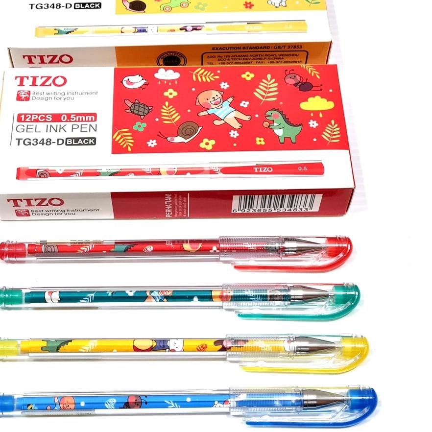 

Ready Stock!! Pulpen Gel Fancy TIZO 12 Pcs kwalitas oke