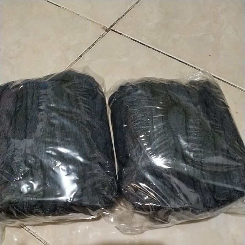 sarung tangan second benang 5&amp;6 warna abu&quot;/putih (12 pasang / lusin/24 Pcs)