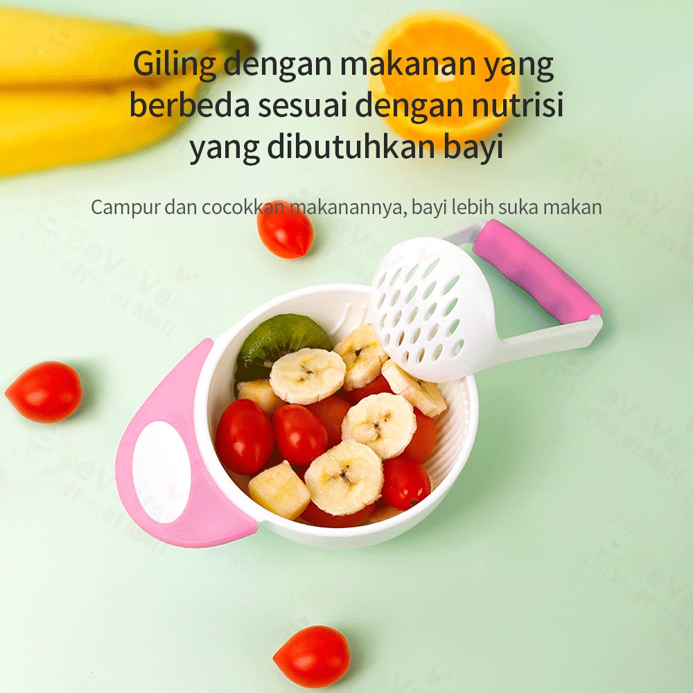 BEVAVAR Baby Food Maker Grinding Bowl Alat Pembuat Makan Anak Bayi