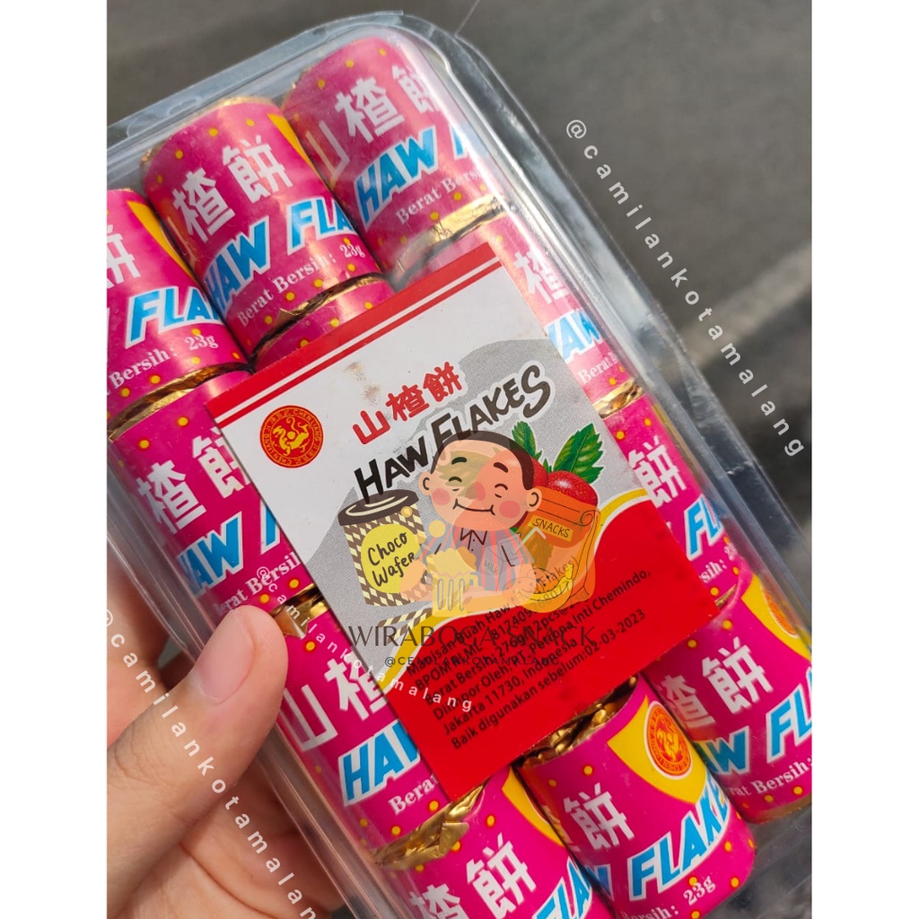 

SANCA HAW FLAKES BESAR / Permen san ca phien/ BUAH KERING ISI 12