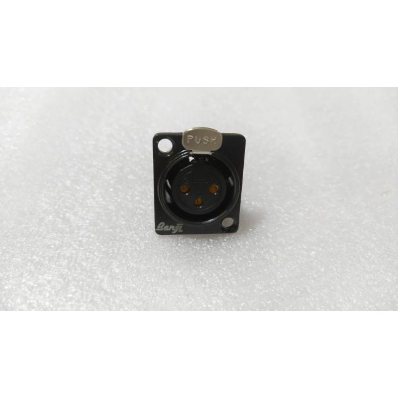 Soket cannon input XLR Benji bodi besi