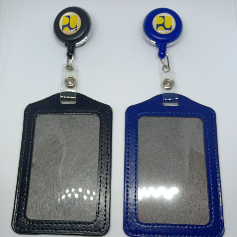 

Kementrian PUPR Name Tag Yoyo Gantungan ID Card-Holder Tempat Kartu Tanda Pengenal Case Kulit Sintetis