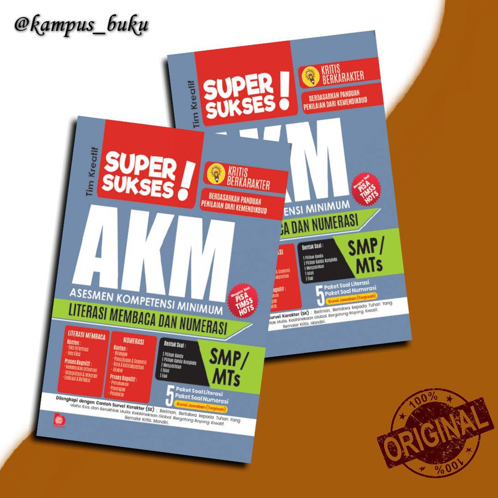 BUKU AKM SMP : SUPER SUKSES AKM SMP - ORI