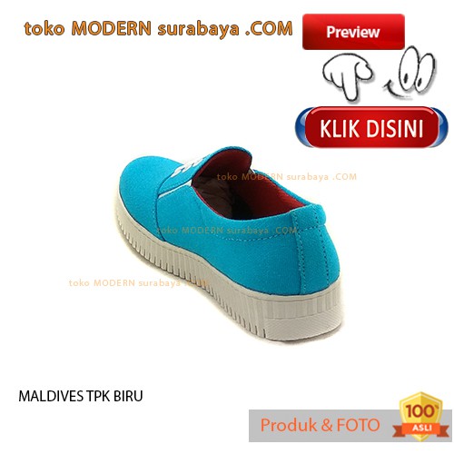 MALDIVES TPK BLUE sepatu wanita slip on casual